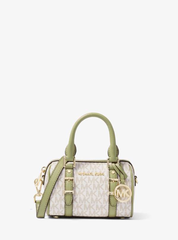 Damske Spojková Taška Michael Kors Bedford Legacy Extra-Small Logo Duffle Svetlo Olivovo Zelená - Kabelky Michael Kors Lacne | XNLBA-2768
